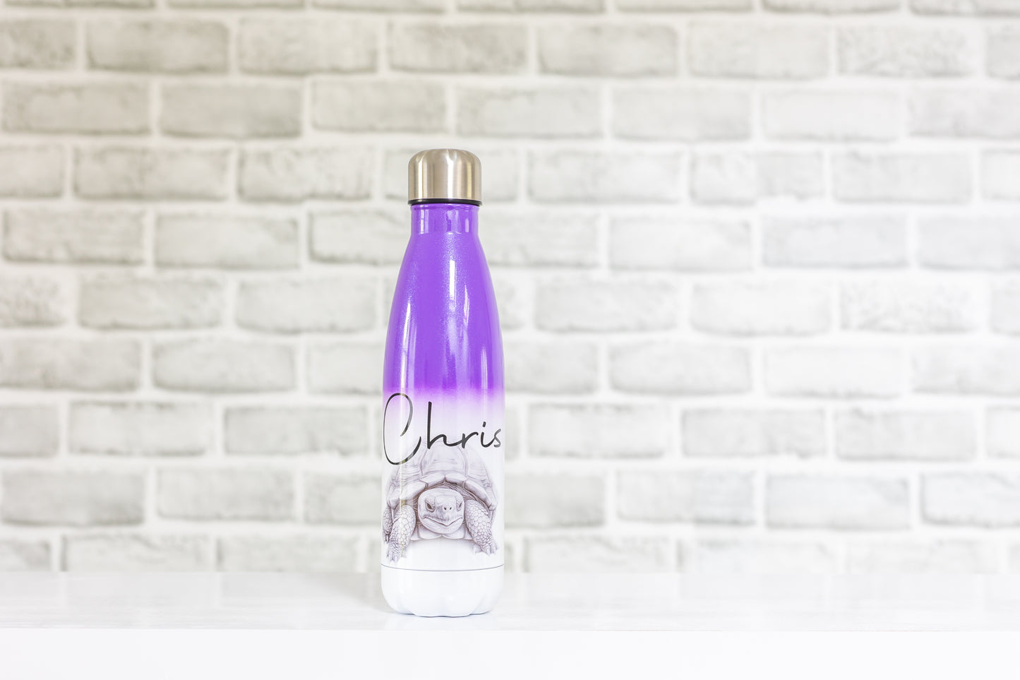 Tortoise Water Bottle l Personalised Tortoise Gift