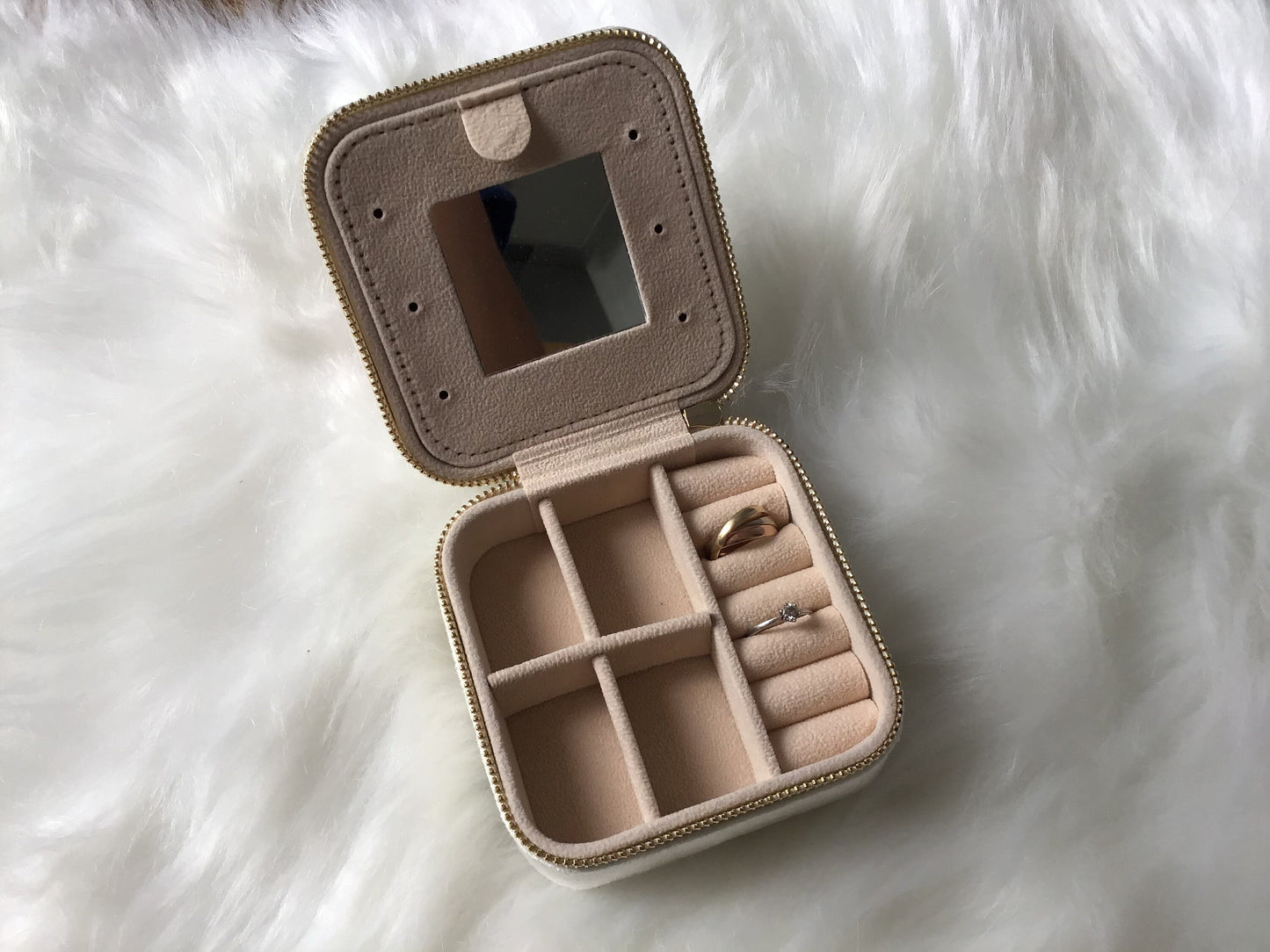 Personalised Velvet Jewellery Box | Travel Jewelry Case