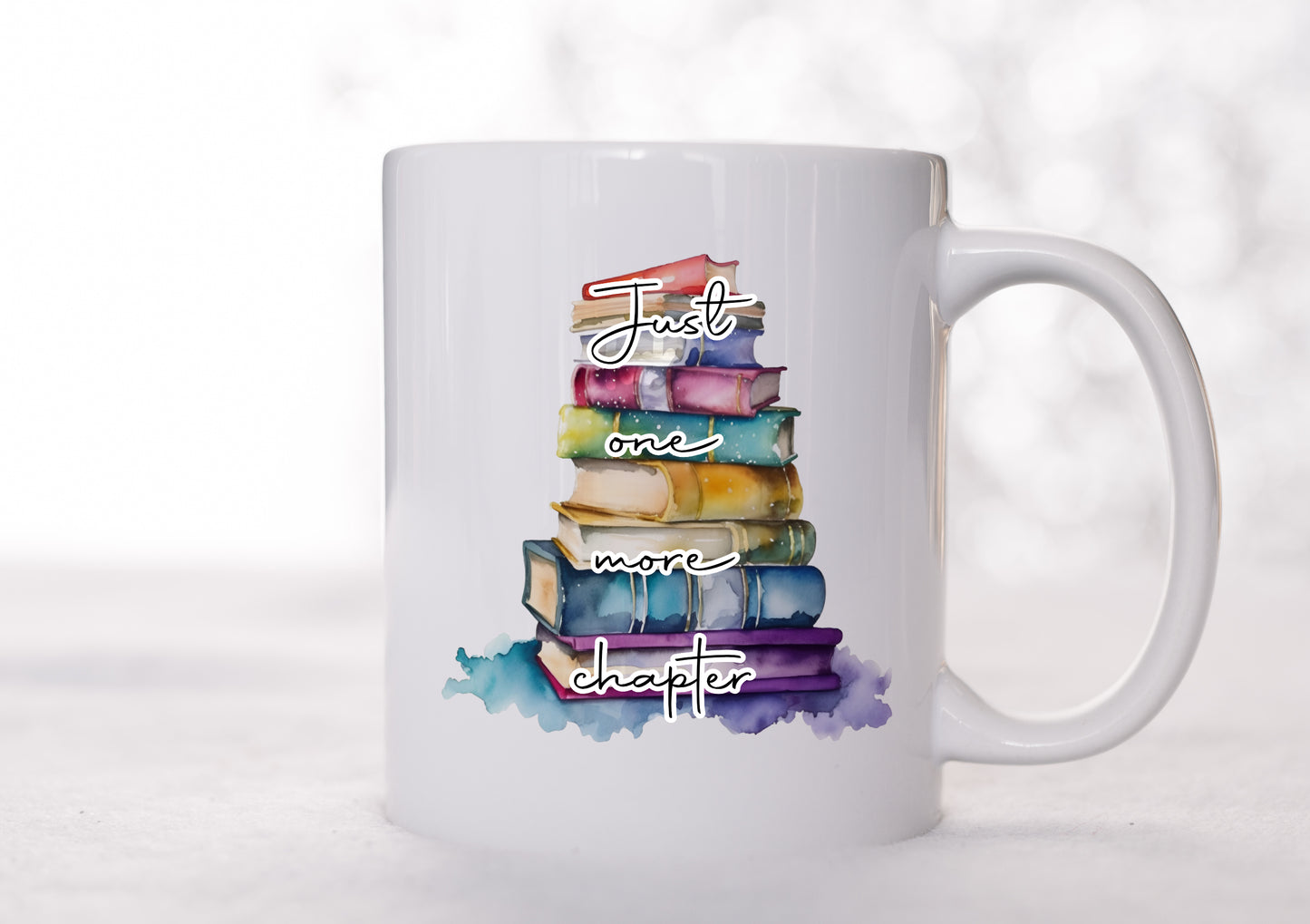 Book Lover Mug | Just One More Chapter Mug and/or Coaster