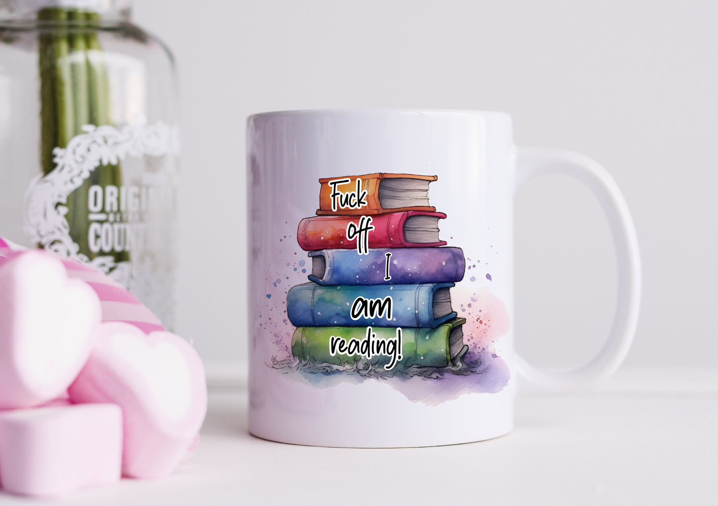 Fuck Off I’m Reading Book Lover Funny Mug and/or Coaster