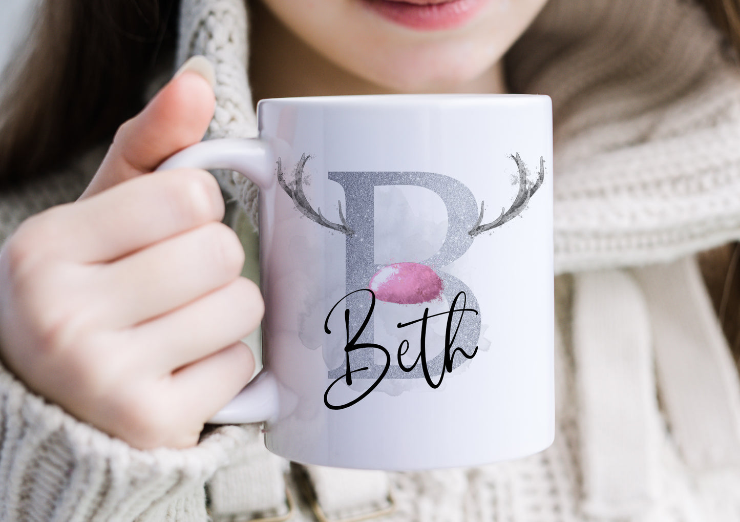 Personalised Christmas Mug | Xmas Initial Mug