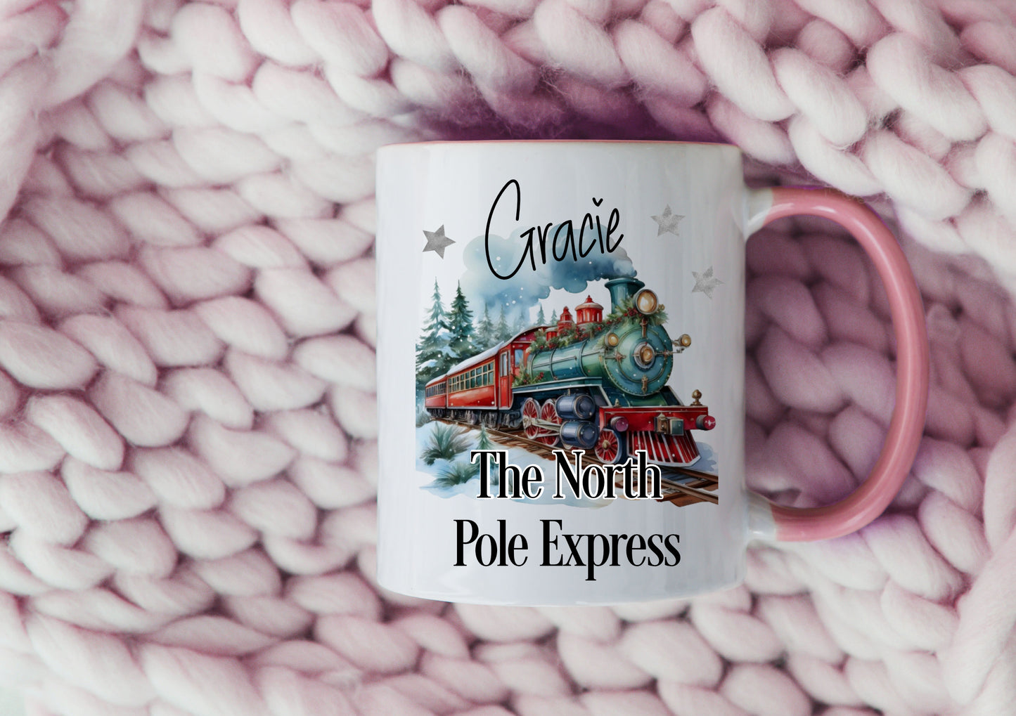 Personalised Christmas Train Mug | North Pole Express