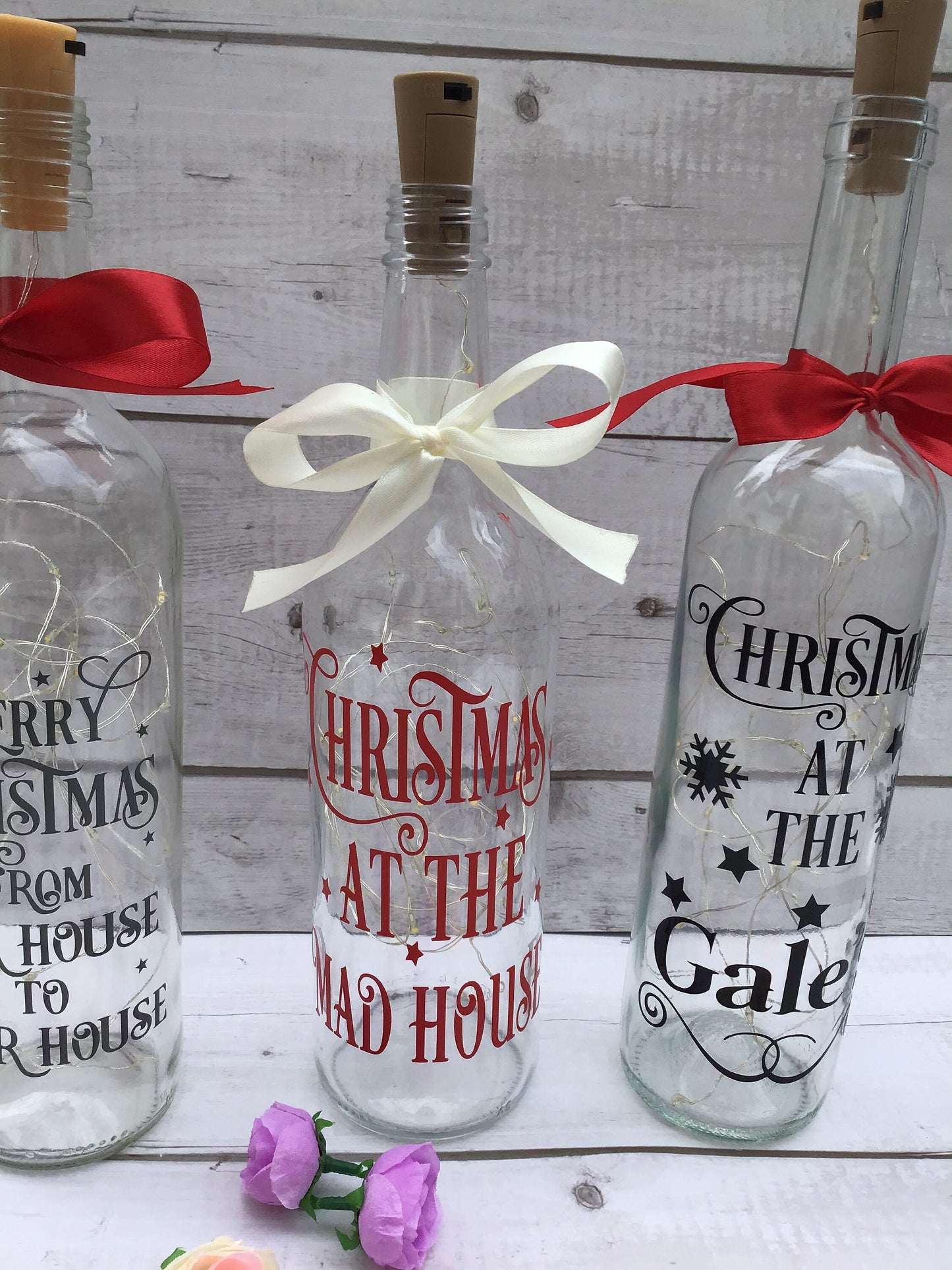 Christmas Light Up Bottle | Personalised Xmas At The Family Decoration
