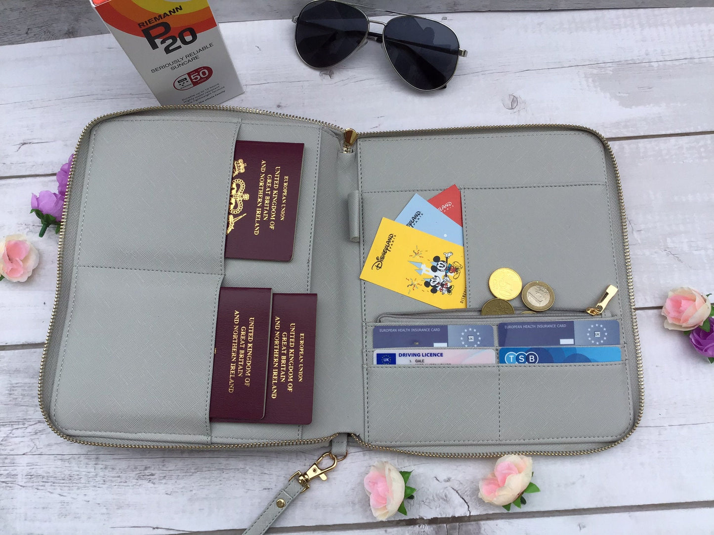 Personalised Travel Document Holder for Passports & Boarding Passes