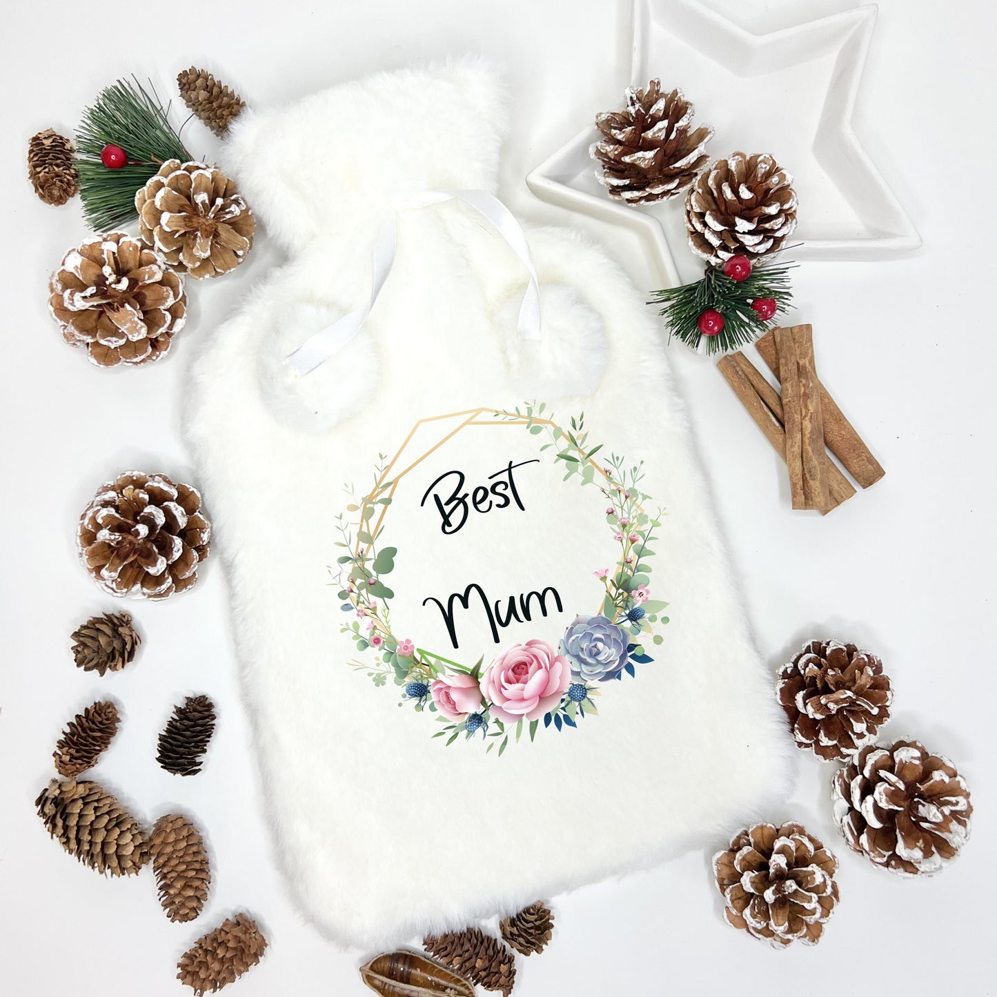 Hot Water Bottle for Mum | Fluffy Cover