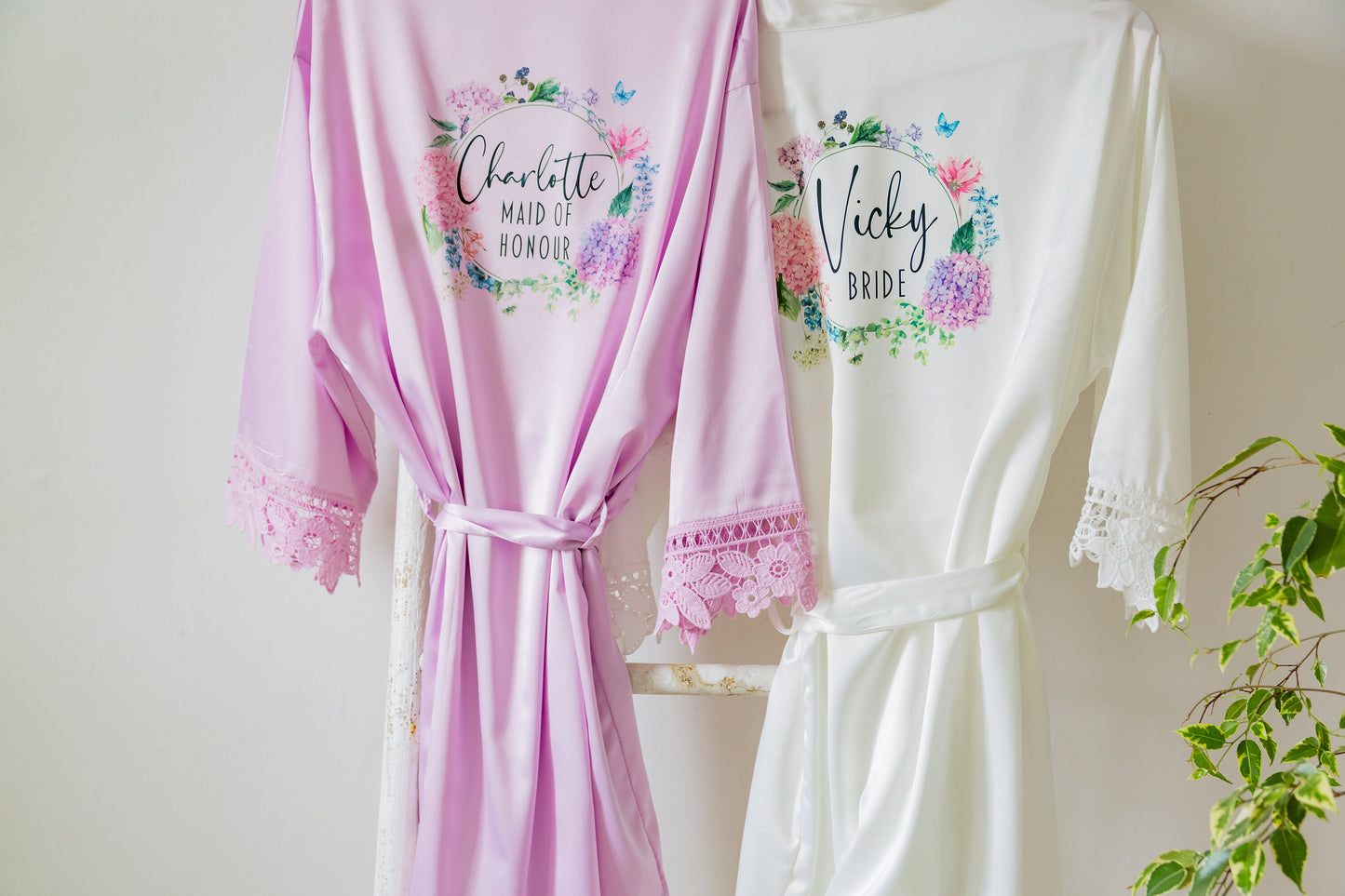 Bridal/Bridesmaid Robes | Personalised Satin Wedding Robes