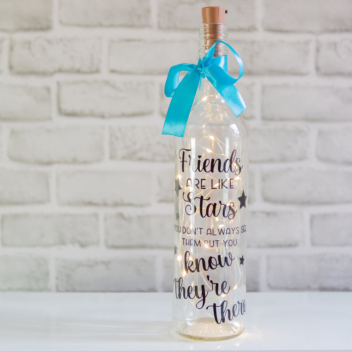 Light Up Bottle for Friend | Friends Are Like Stars
