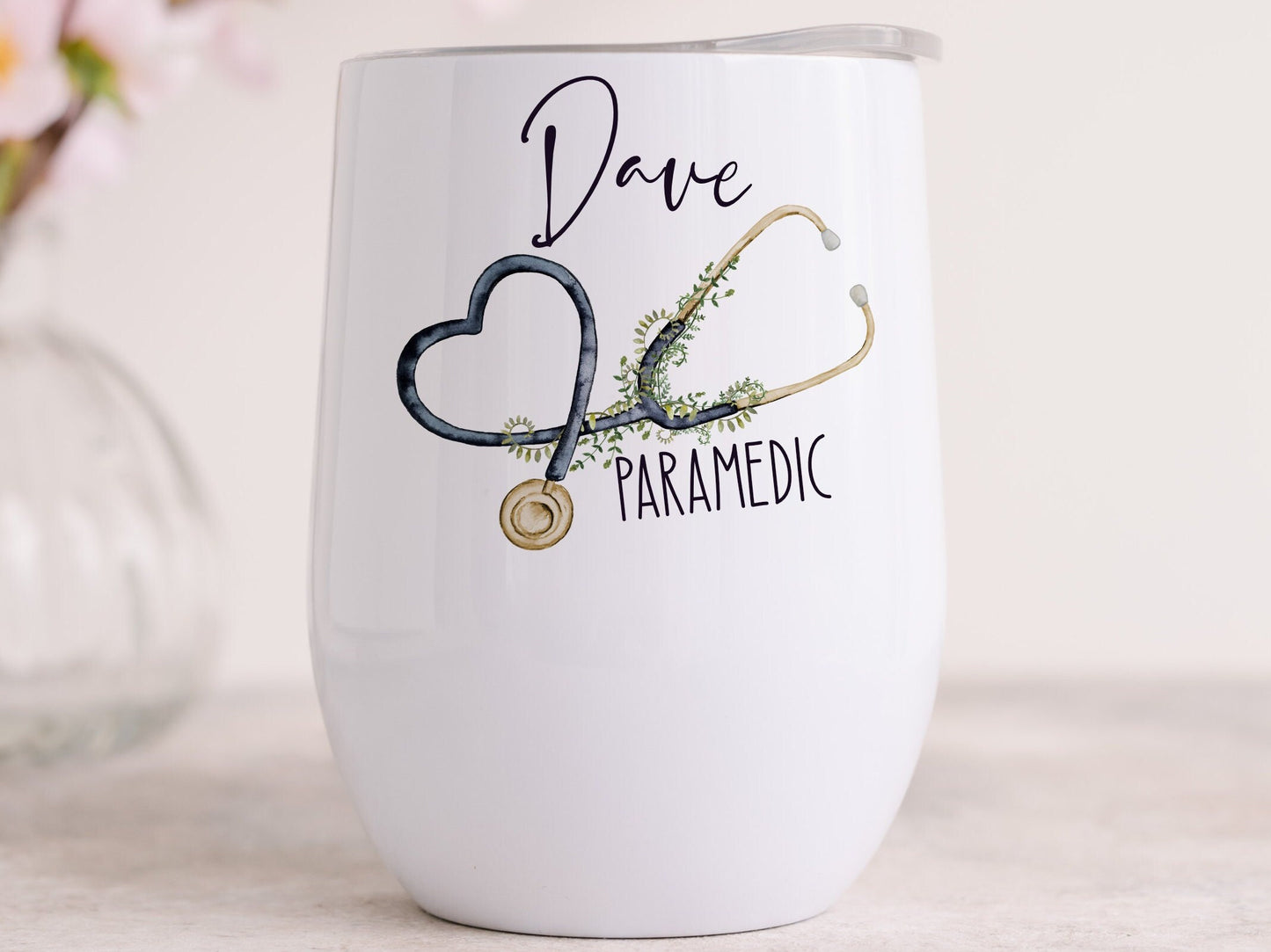 Personalised Nurse Wine Tumbler or Travel Mug | Gift for Nurses