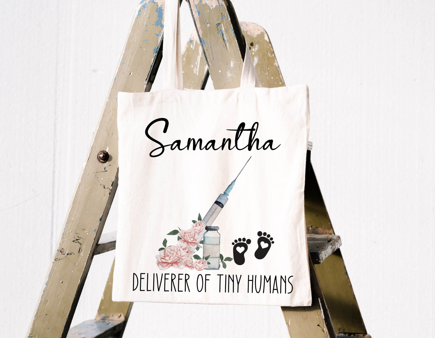Personalised Midwife Bag | Canvas Tote Bag