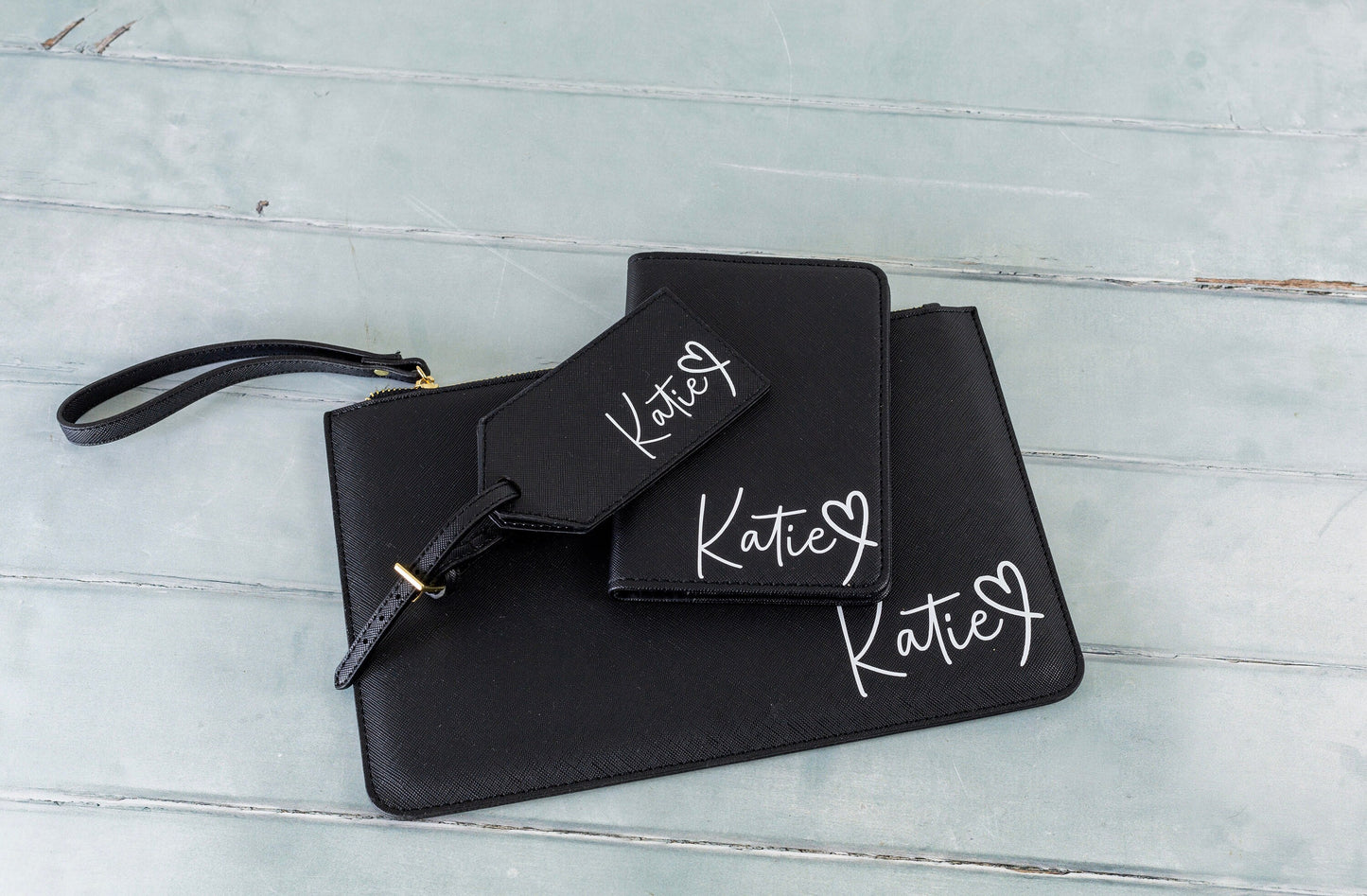 Travel Set with Passport Holder, Luggage Tag and Document Holder