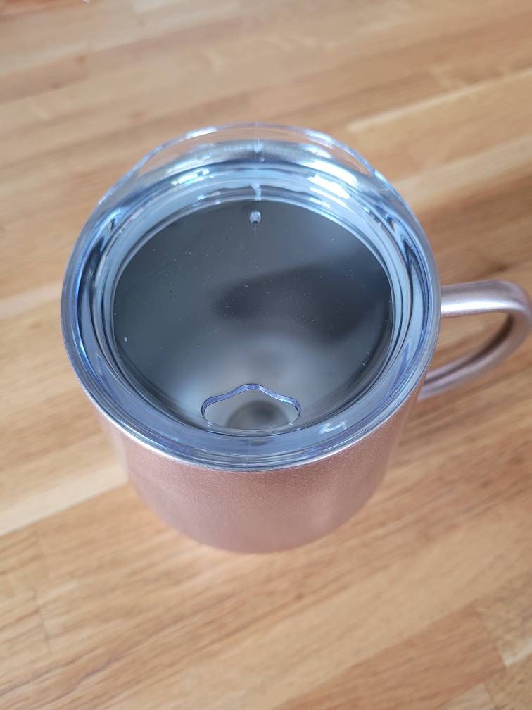 Personalised Travel Mug with Handle and Lid