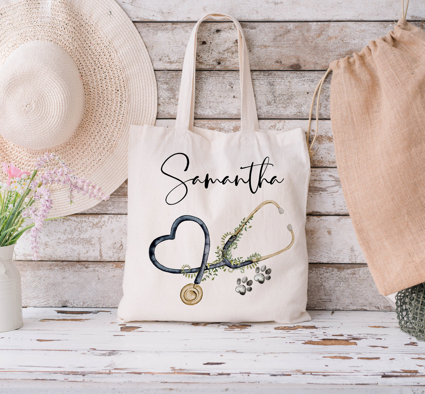 Vet Nurse Personalised Tote Bag | Gift for Student Veterinary Nurses