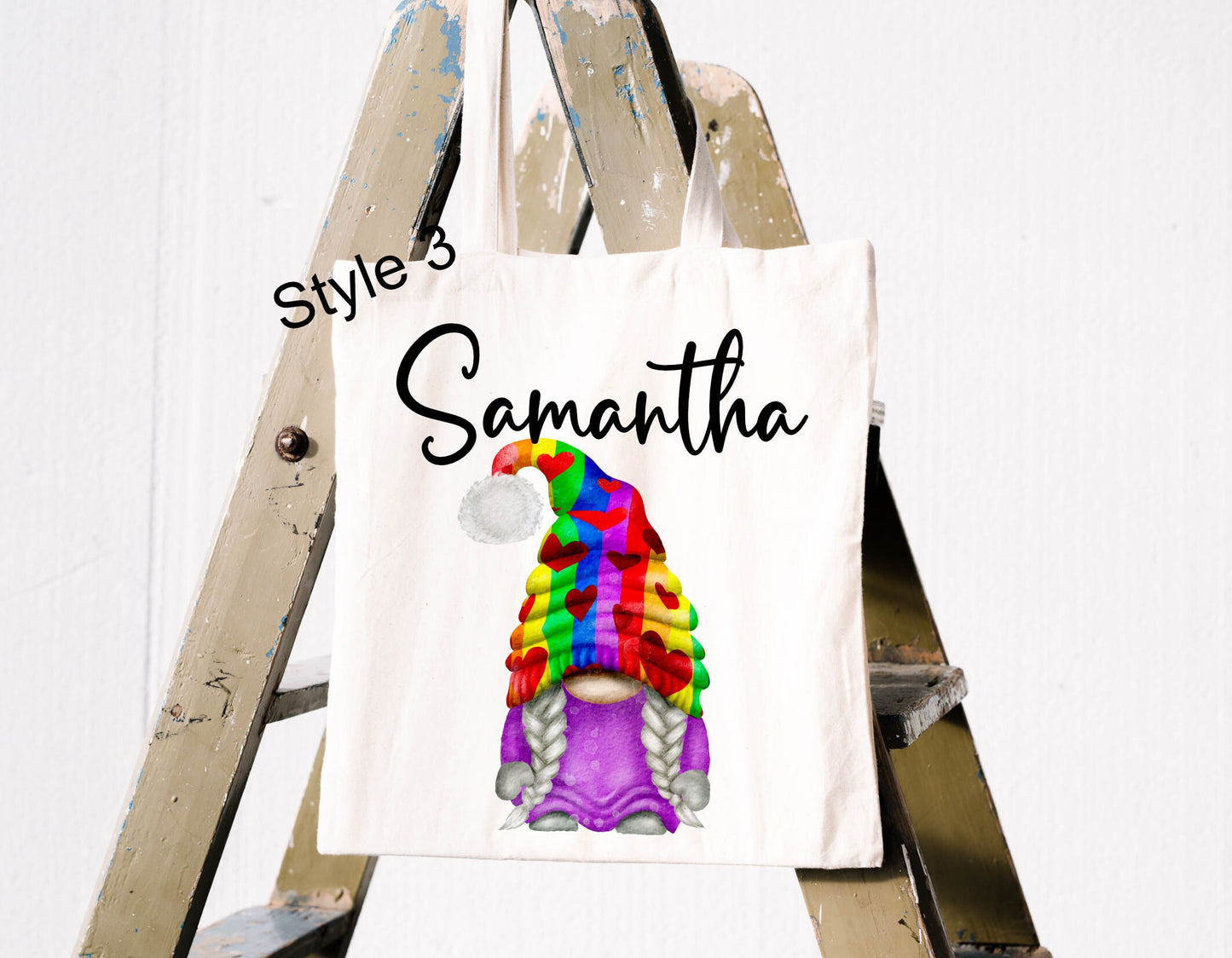 Personalised Gonk Canvas Tote Bag | Gift for Mum