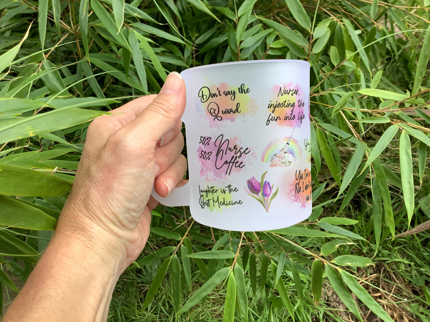 Nurse Funny Affirmations Glass Coffee Mug