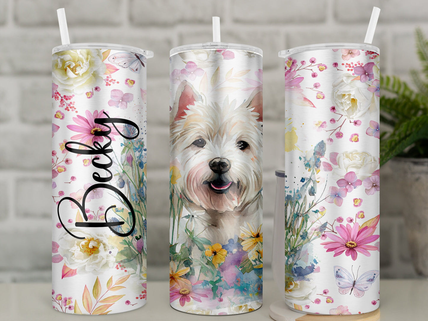 Personalised West Highland Terrier Spaniel Travel Mug l Westie Owner Gift