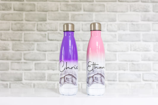 Tortoise Water Bottle  l Personalised Tortoise Gift