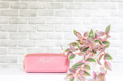 Lay Flat Make Up Bag | Personalised Open Out Cosmetic Bag