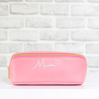 Lay Flat Make Up Bag | Personalised Open Out Cosmetic Bag