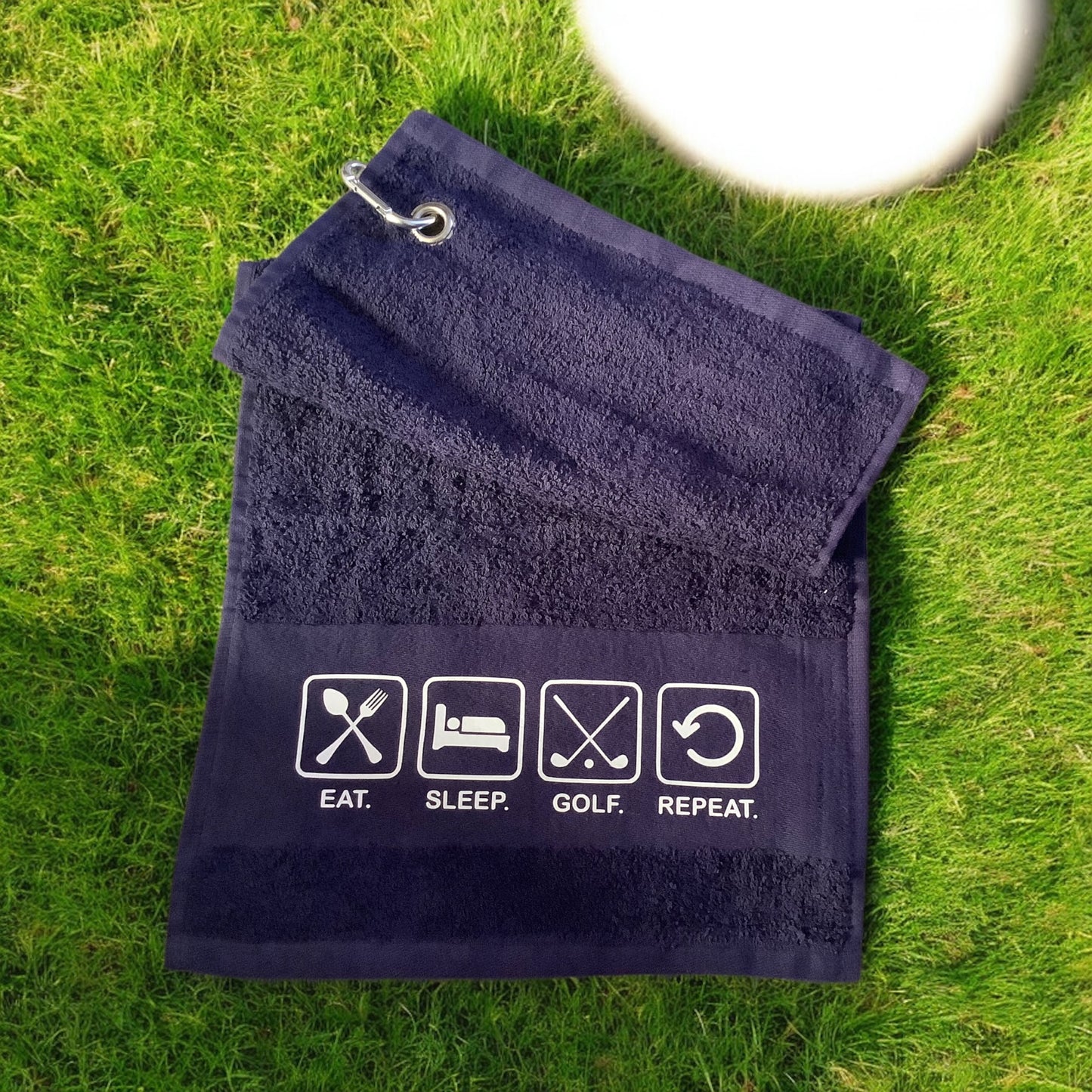 Personalised Golf Towel with Hook
