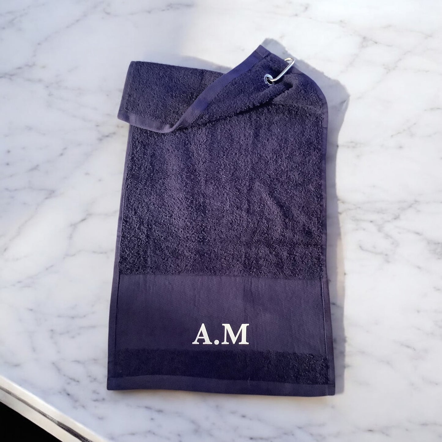 Personalised Golf Towel with Hook