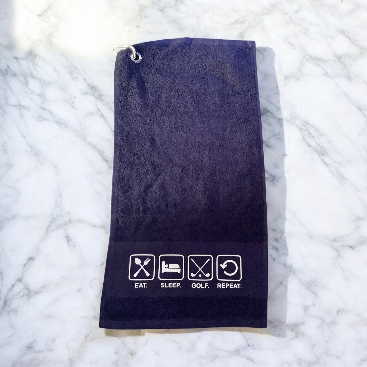 Personalised Golf Towel with Hook