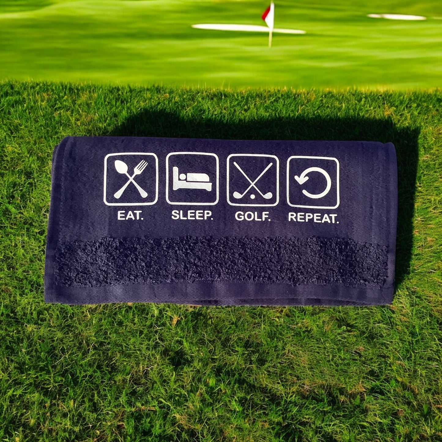 Personalised Golf Towel with Hook
