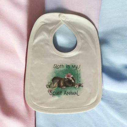 Sloth Baby Bib | Funny Novelty New Baby Gift