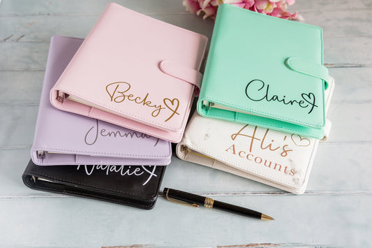 A5 Ring Binder | Personalised PU Leather Organiser/Planner