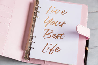 A5 Ring Binder | Personalised PU Leather Organiser/Planner