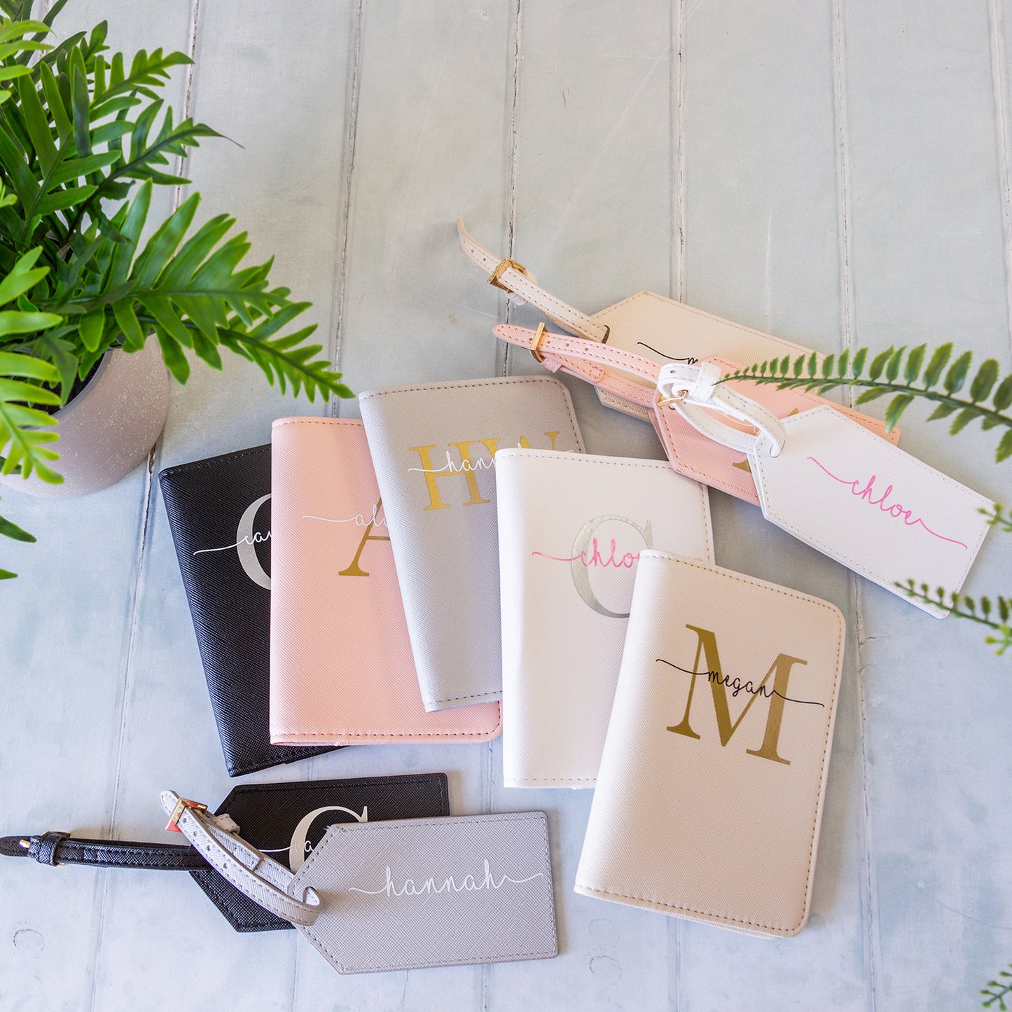 Passport Cover and Luggage Tag Set | Personalised Travel Set