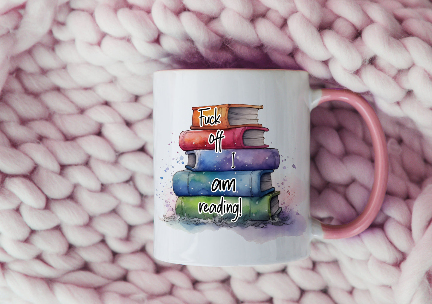 Fuck Off I’m Reading Book Lover Funny Mug and/or Coaster