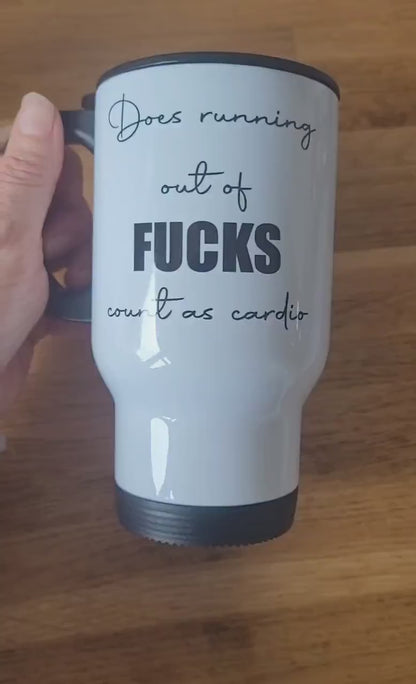 Here We Fucking Go Again | Funny Sweary Travel Mug
