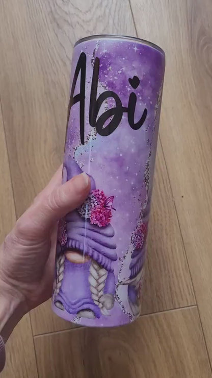 Gonk Tumbler/Travel Mug | Personalised Gnome Cup