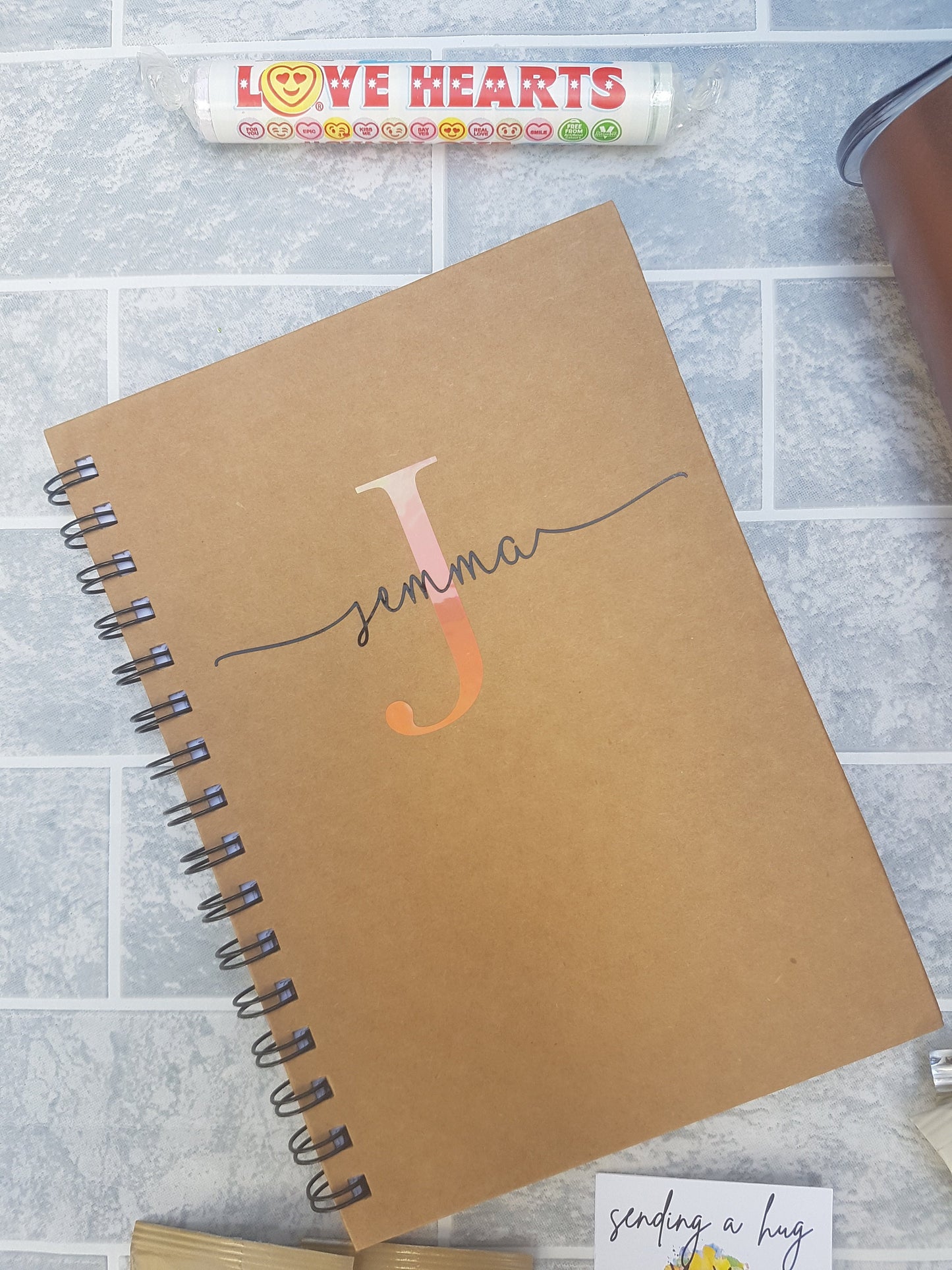 Personalised A5 Hardback Notebook with Optional Pen