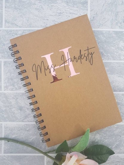 Personalised A5 Hardback Notebook with Optional Pen