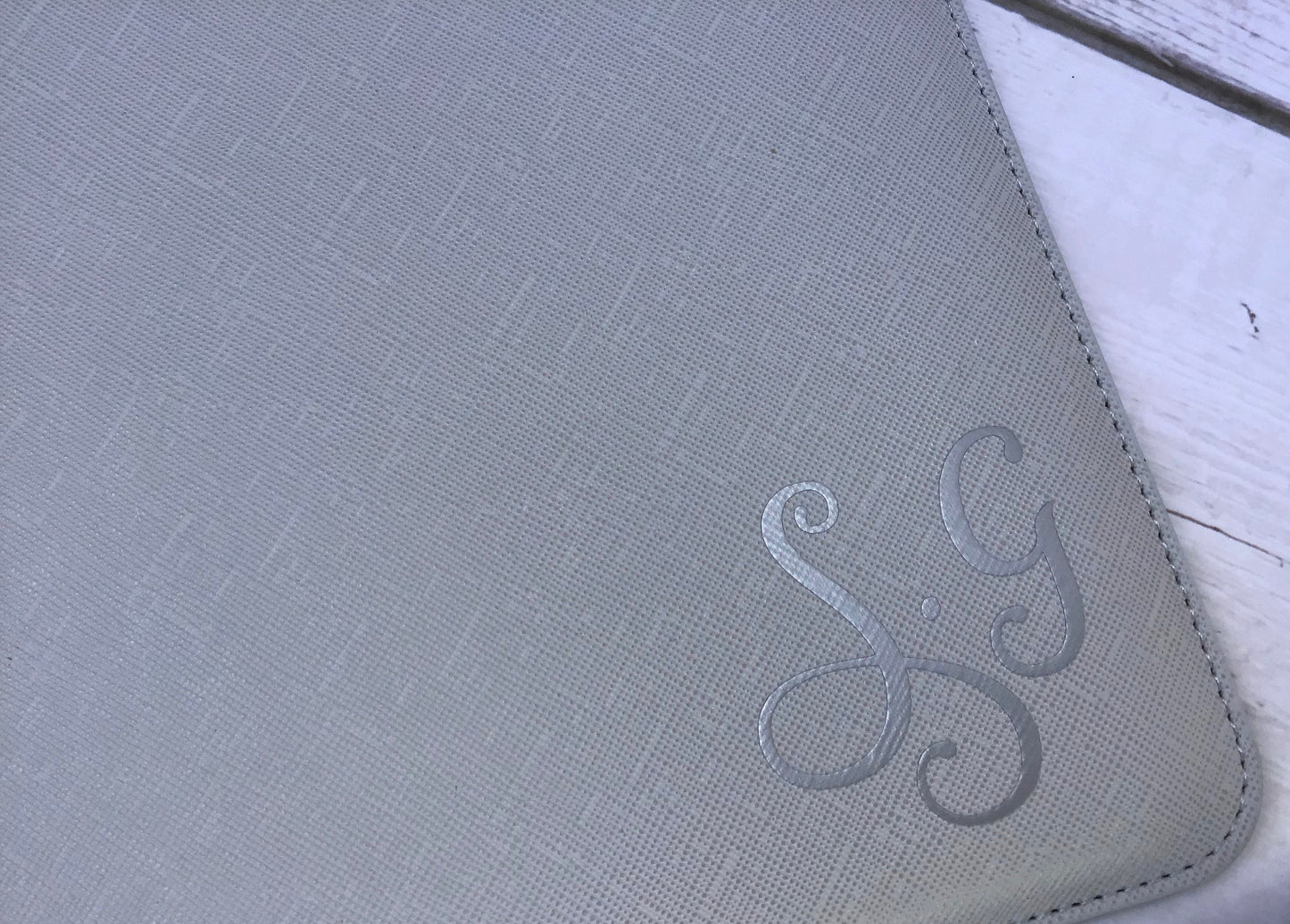 Personalised Bridesmaid Clutch Bag with Wrist Strap and Initials