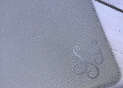 Personalised Bridesmaid Clutch Bag with Wrist Strap and Initials