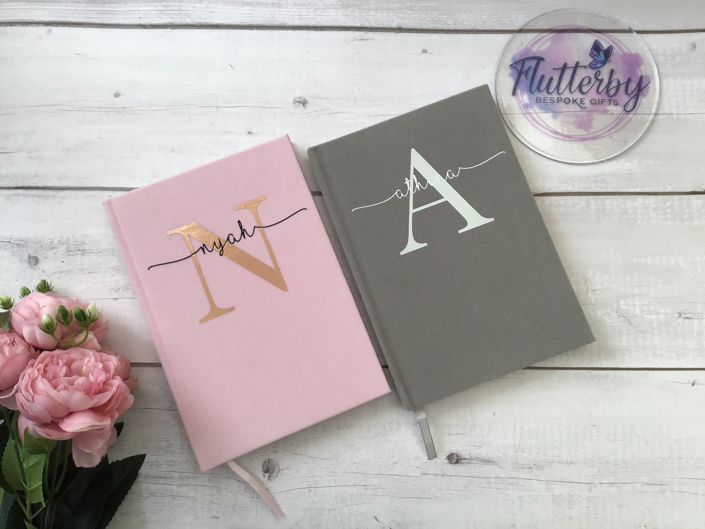 Personalised Velvet Notebook for Her