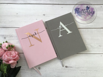 Personalised Velvet Notebook for Her