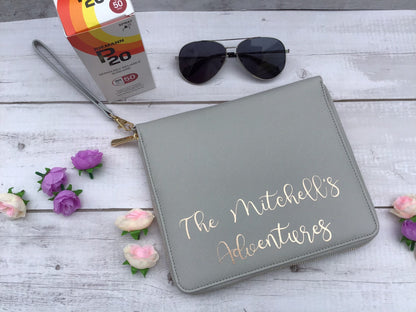 Personalised Travel Document Holder for Passports & Boarding Passes