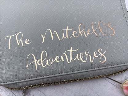 Personalised Travel Document Holder for Passports & Boarding Passes