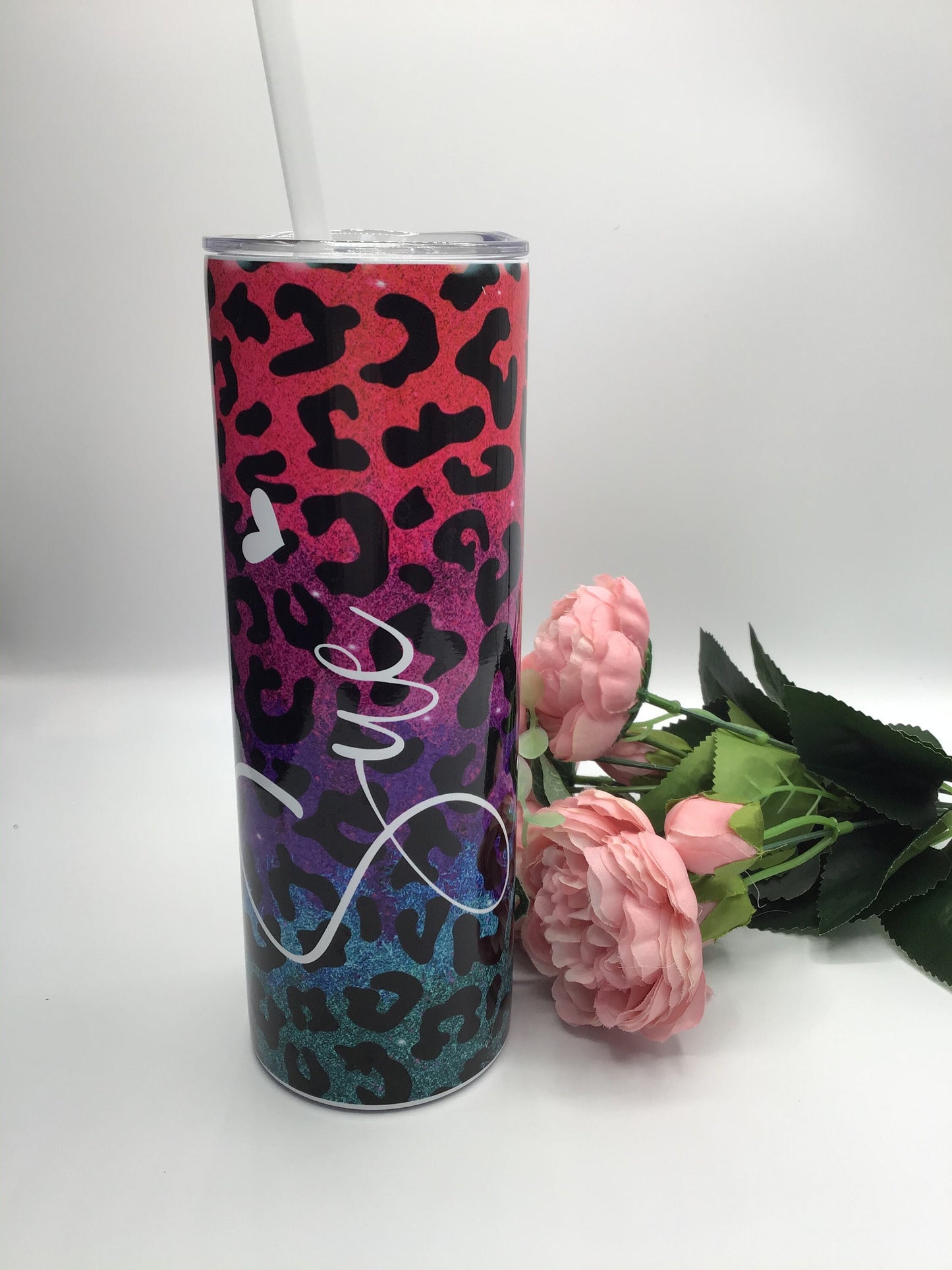 Animal Print Travel Mug | Tumbler with Name