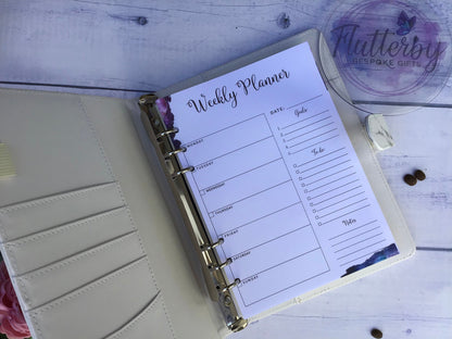 Personalised Marble A5 Binder with Lined Paper