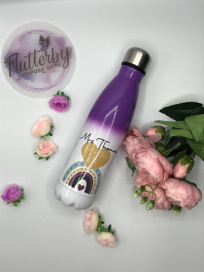Personalised Teacher Water Bottle | TA Headteacher Gift