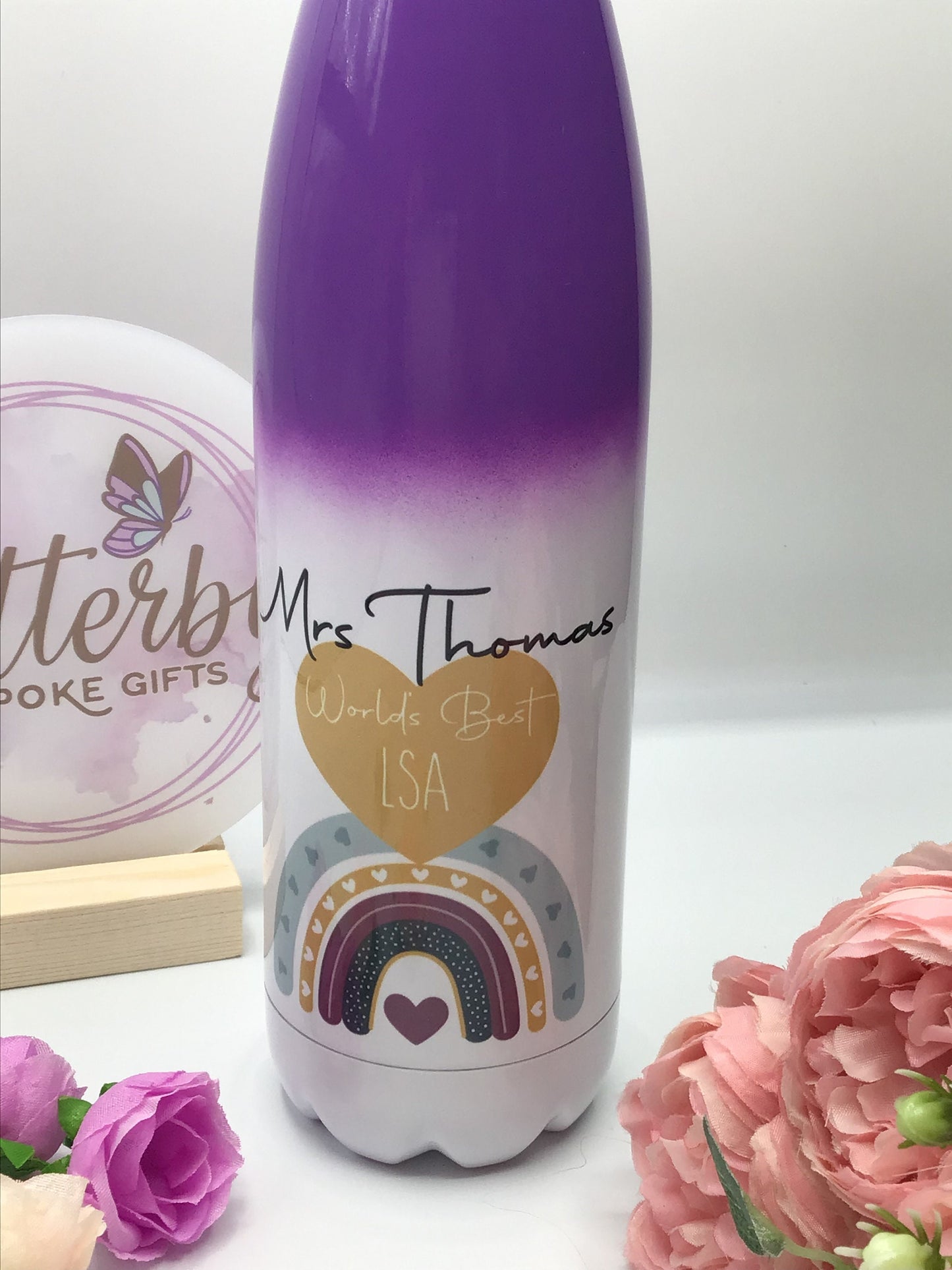 Personalised Teacher Water Bottle | TA Headteacher Gift