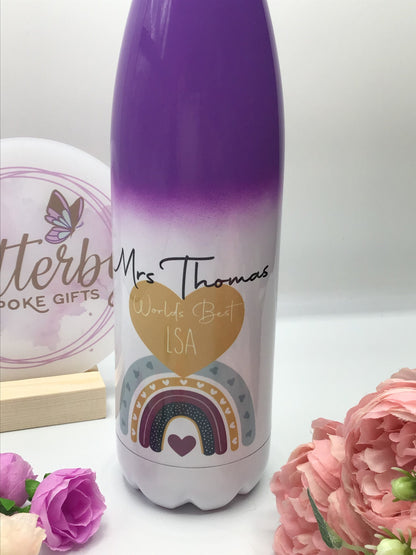 Personalised Teacher Water Bottle | TA Headteacher Gift