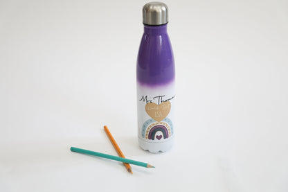 Personalised Teacher Water Bottle | TA Headteacher Gift