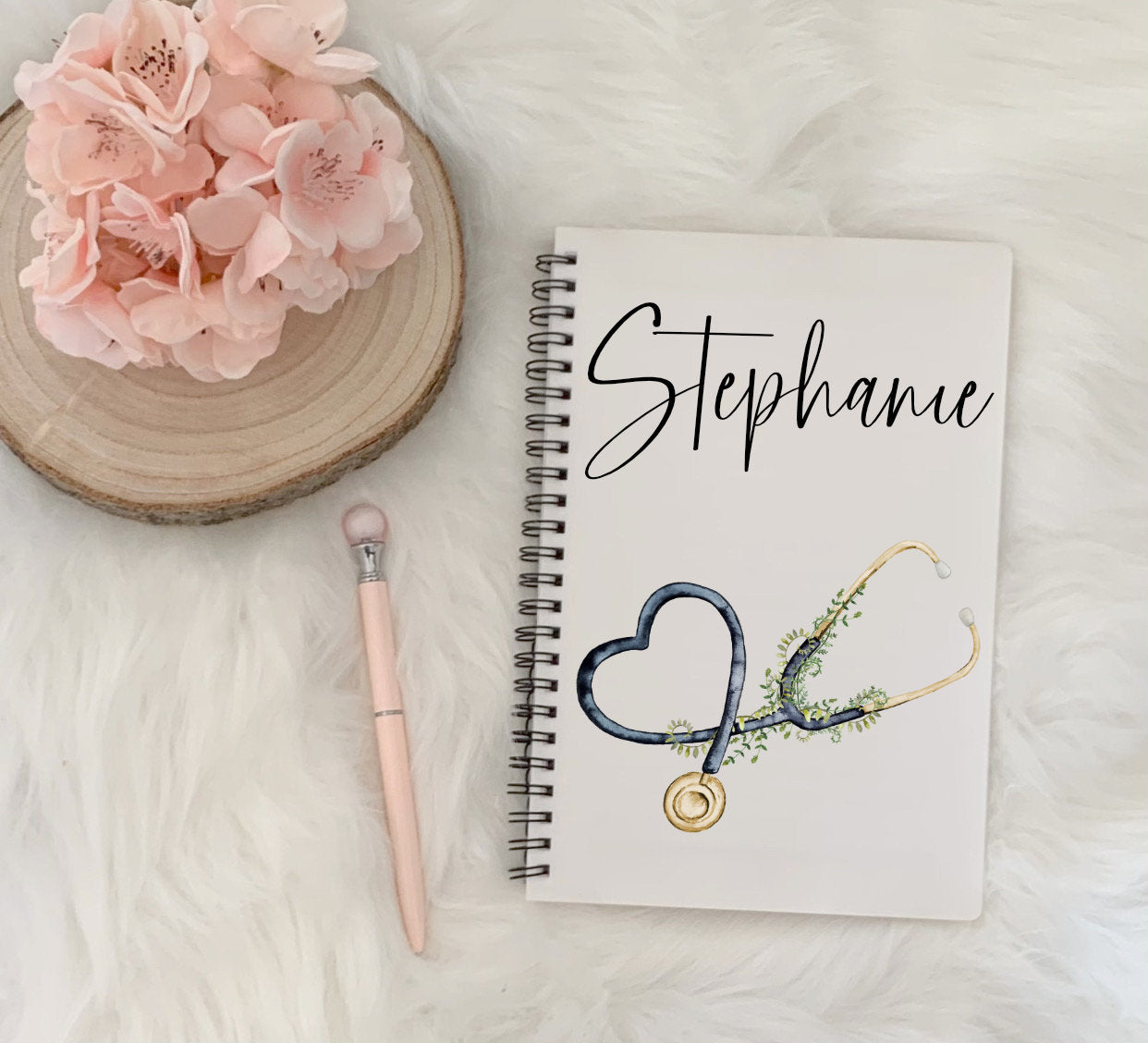 Personalised Nurse Notebook | A5 Lined Spiral Notebook