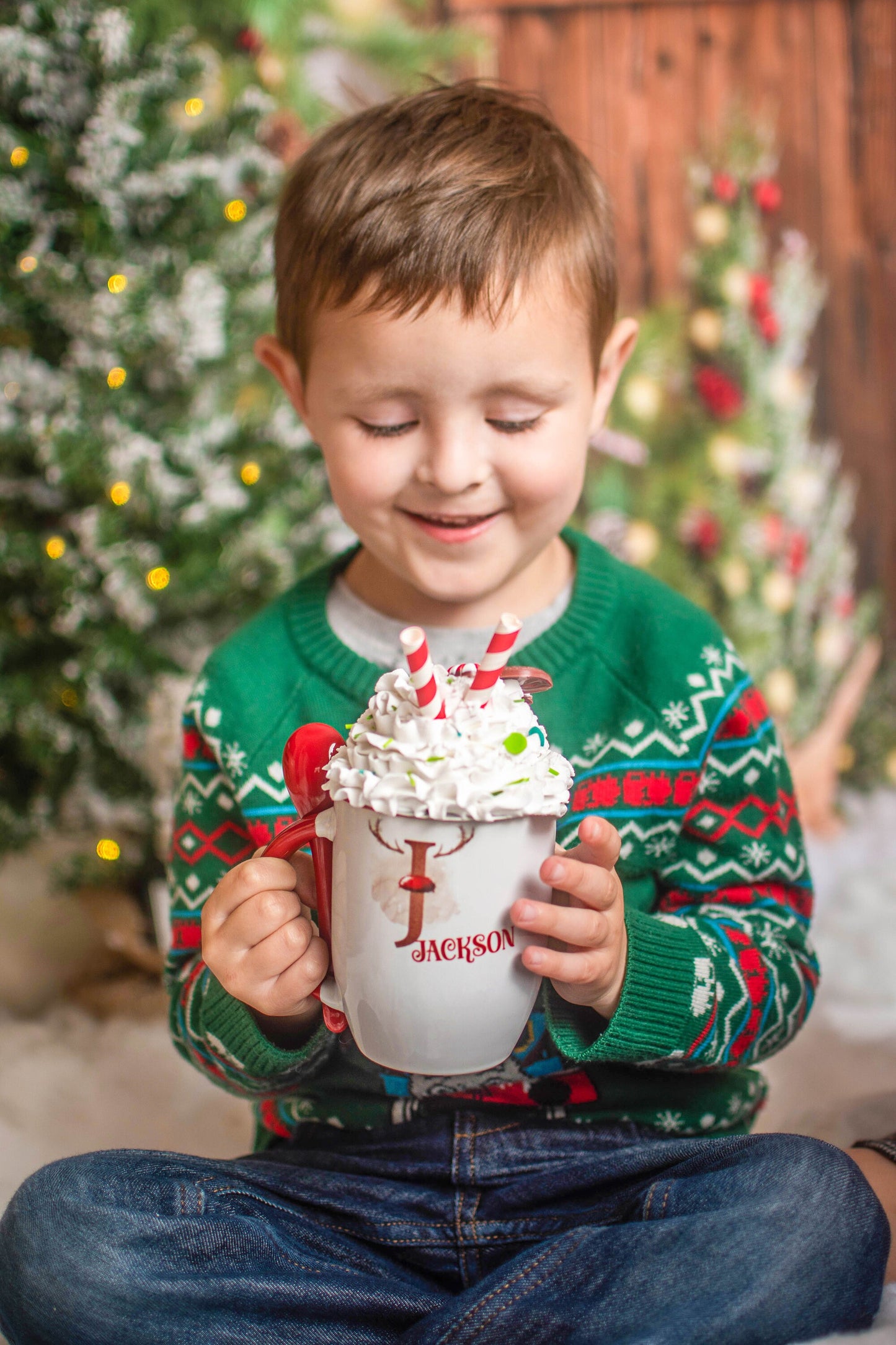 Personalised Hot Chocolate Christmas Mug