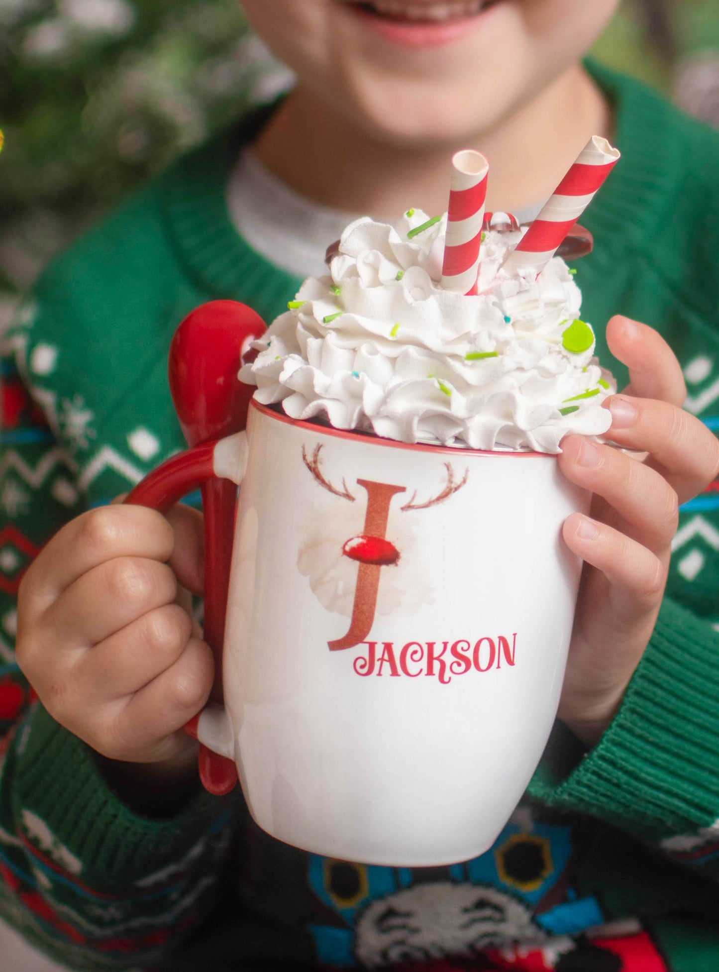Personalised Hot Chocolate Christmas Mug